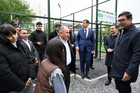 İsmayıllıda yeni idman zonası istifadəyə verildi - FOTO/VİDEO