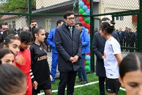 İsmayıllıda yeni idman zonası istifadəyə verildi - FOTO/VİDEO