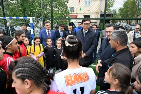 İsmayıllıda yeni idman zonası istifadəyə verildi - FOTO/VİDEO