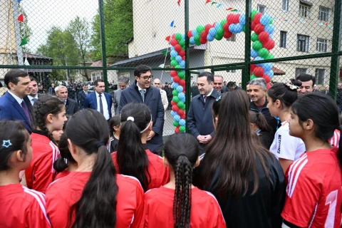 İsmayıllıda yeni idman zonası istifadəyə verildi - FOTO/VİDEO