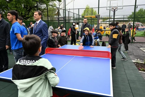 İsmayıllıda yeni idman zonası istifadəyə verildi - FOTO/VİDEO