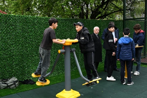 İsmayıllıda yeni idman zonası istifadəyə verildi - FOTO/VİDEO