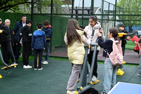 İsmayıllıda yeni idman zonası istifadəyə verildi - FOTO/VİDEO