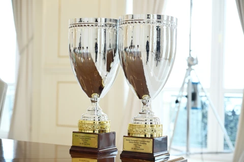 Prezident İlham Əliyev Avropa çempionatında komanda hesabında birinci olan güləşçiləri qəbul edib - FOTO