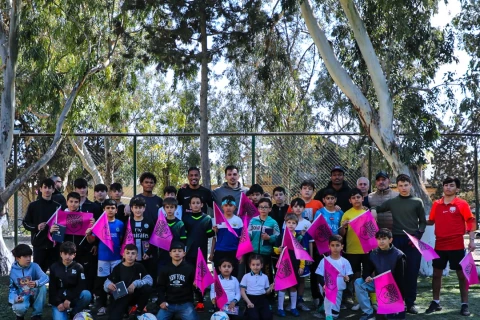 “Sabah”ın futbolçuları uşaqlarla görüşüb futbol oynadılar