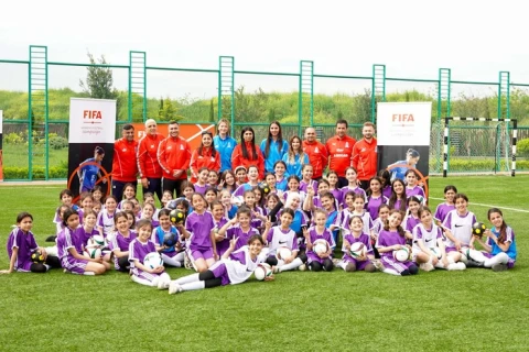 Füzulidə qızlar üçün futbol festivalı keçirilib - FOTO