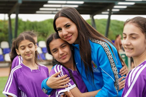 Füzulidə qızlar üçün futbol festivalı keçirilib - FOTO