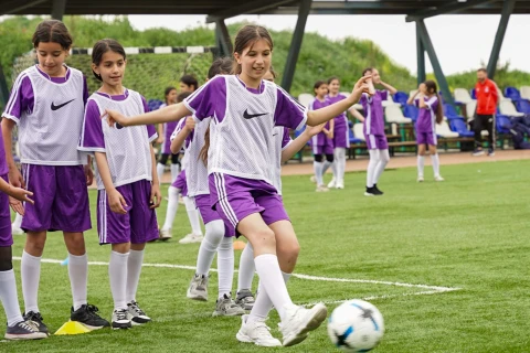 Füzulidə qızlar üçün futbol festivalı keçirilib - FOTO