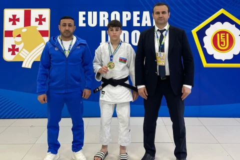 Cüdoçumuz yeniyetmələr arasında Avropa Kubokunda qızıl medal qazanıb