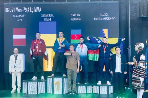 Yunanıstanda MMA döyüşçülərimiz yeddi qızıl medal qazanıblar - FOTO
