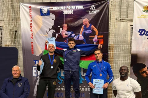 Azərbaycan savatçıları Bolqarıstanda altı medal qazanıblar - FOTO