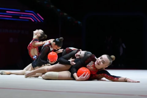 Мехрибан Алиева посетила Кубок Европы по художественной гимнастике - ФОТО
