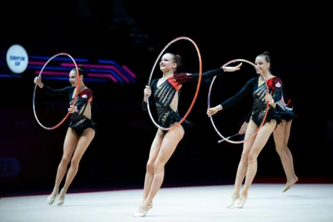 Bədii gimnastika üzrə Avropa Kubokunun üçüncü günü başa çatıb