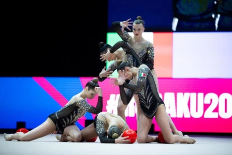 Bədii gimnastika üzrə Avropa Kubokunun üçüncü günü başa çatıb