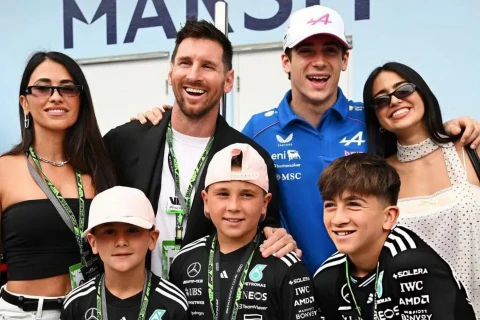 Messi Mayami Qran-prisində Franko Kolapintoya dəstək olub – FOTO/VİDEO