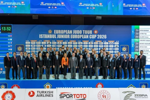 Azərbaycanın cüdo hakimləri İstanbulda beynəlxalq yarışda iştirak ediblər - FOTO