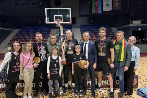 Litvanın Azərbaycandakı səfirliyi “Sabah” basketbol klubunu çempionluq münasibətilə təbrik edib