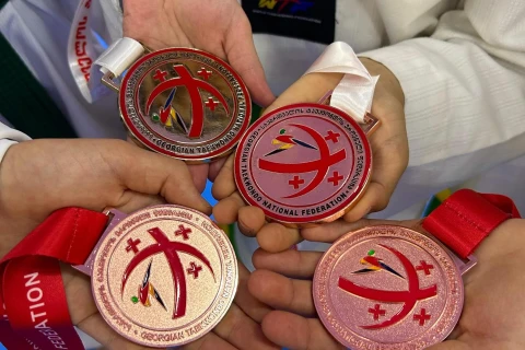 Azərbaycan taekvondoçuları Gürcüstandakı turnirdə dörd medal qazanıblar - FOTO