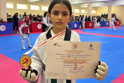 Azərbaycan taekvondoçuları Gürcüstandakı turnirdə dörd medal qazanıblar - FOTO