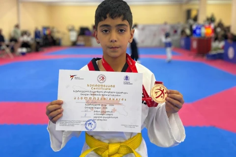 Azərbaycan taekvondoçuları Gürcüstandakı turnirdə dörd medal qazanıblar - FOTO