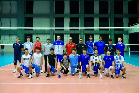 Azərbaycanda 14 yaşadək oğlan voleybolçular üçün təlim-məşq toplanışı başlayıb - FOTO