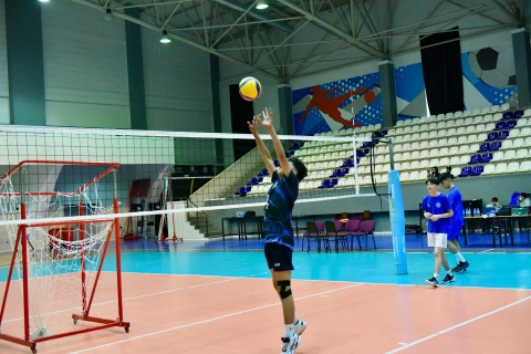 Azərbaycanda 14 yaşadək oğlan voleybolçular üçün təlim-məşq toplanışı başlayıb - FOTO