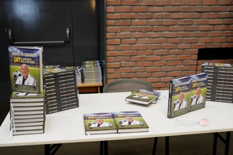 Boris Xetaqurovun “50 il futbolda” kitabının təqdimatı keçirilib - FOTO