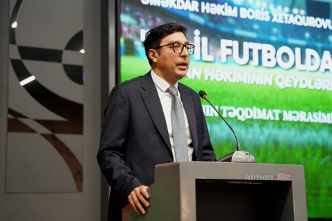 Boris Xetaqurovun “50 il futbolda” kitabının təqdimatı keçirilib - FOTO