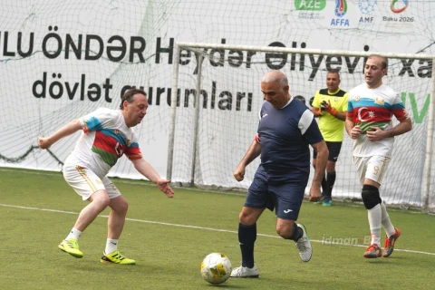 Nazirlər Kabineti və Milli Məclis komandalarının oyunu heç-heçəylə bitdi - FOTO/VİDEO