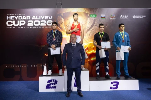 Azərbaycan boksçuları “Heydər Əliyev Kuboku 2026” beynəlxalq turnirində 45 medal qazanıblar - FOTO