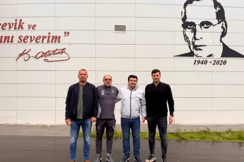 “İmişli” rəsmiləri Fatih Təkkə ilə görüşdü - FOTO