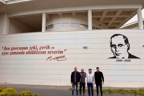 “İmişli” rəsmiləri Fatih Təkkə ilə görüşdü - FOTO