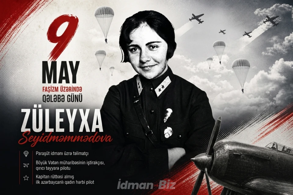 Paraşüt idmanından cəbhə səmasına: Züleyxa Seyidməmmədovanın səma eşqi - FOTO/VİDEO