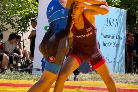 Ulu Öndər Heydər Əliyevin xatirəsinə güləş yarışları keçirildi - FOTO