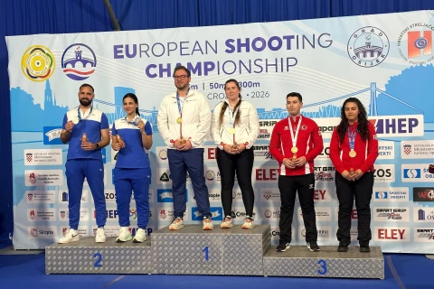 Güllə atıcılarımız Avropa çempionatını gümüş medalla başa vurublar - FOTO
