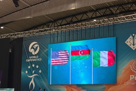 Azərbaycan bədii gimnastları beynəlxalq turnirdə üç medal qazanıblar - FOTO