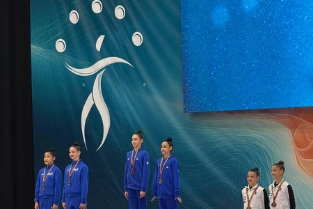 Azərbaycan bədii gimnastları beynəlxalq turnirdə üç medal qazanıblar - FOTO
