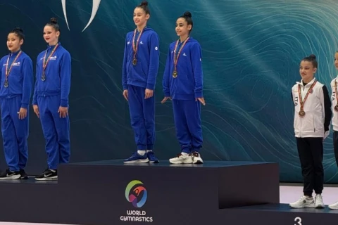 Azərbaycan bədii gimnastları beynəlxalq turnirdə üç medal qazanıblar - FOTO
