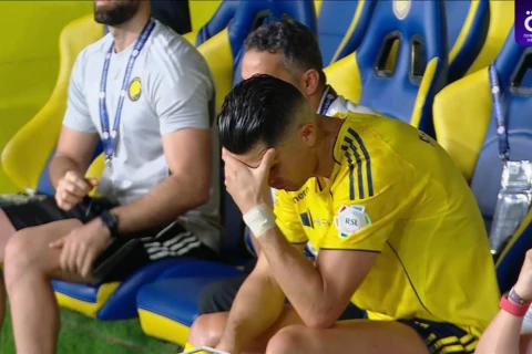 Ronaldu “Əl-Nəsr”in qapıçısının avtoqolundan sonra emosiyalarını gizlədə bilməyib