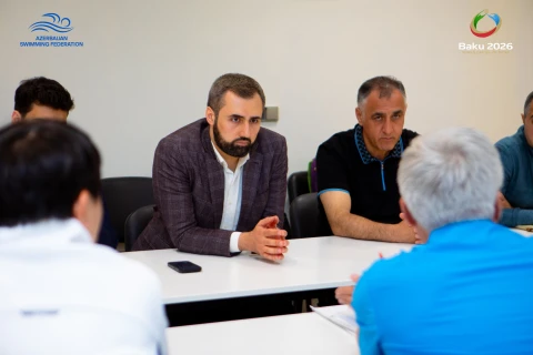Üzgüçülük üzrə Dünya Kubokunun Bakı mərhələsi ilə bağlı müzakirələr aparılıb - FOTO