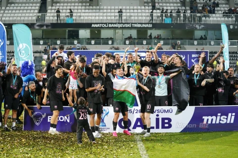 Futbol üzrə Azərbaycan Kubokunun qalibi mükafatlandırılıb