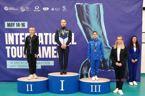 Azərbaycan gimnastları “AGF Trophy” turnirində daha iki medal qazanıblar