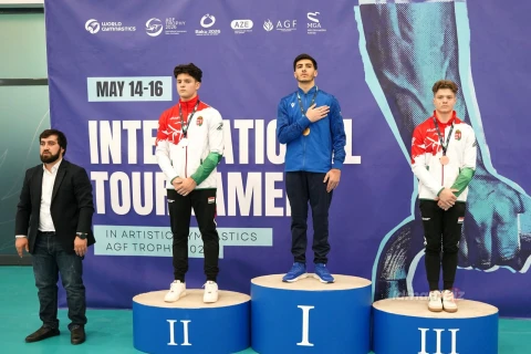 Azərbaycan gimnastları “AGF Trophy” turnirində daha iki medal qazanıblar