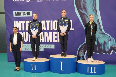 Azərbaycan gimnastları “AGF Trophy”ni 16 medalla başa vurublar