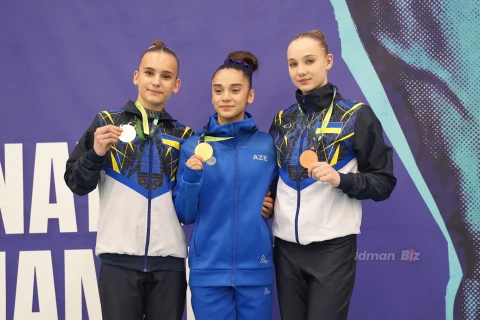 Azərbaycan gimnastları “AGF Trophy”ni 16 medalla başa vurublar