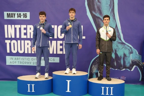 Azərbaycan gimnastları “AGF Trophy”ni 16 medalla başa vurublar