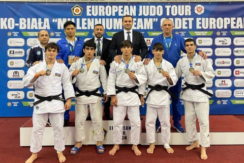 Azərbaycan cüdo millisi Avropa Kubokunda birinci oldu