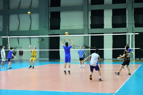 U-14 voleybolçular Şəkidə toplanıb - FOTO
