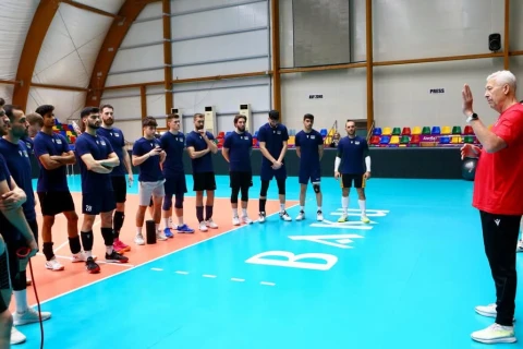 Azərbaycan voleybol millisində Avropa Liqası hazırlığı - FOTO
