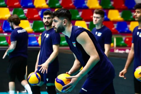 Azərbaycan voleybol millisində Avropa Liqası hazırlığı - FOTO